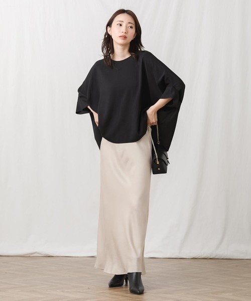 「Gready Brilliant」 「AuieF」7分袖ブラウス 38 キャメル レディース_画像5