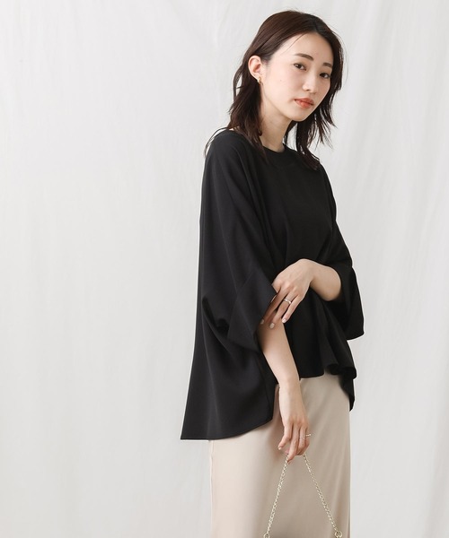 「Gready Brilliant」 「AuieF」7分袖ブラウス 38 キャメル レディース_画像7