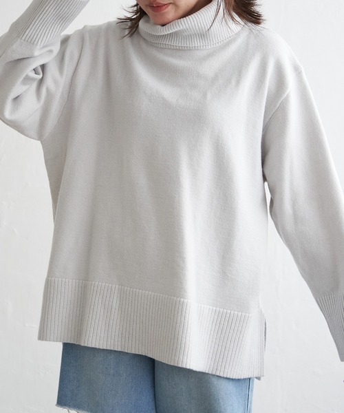 VENCE EXCHANGE ニット セーター ワイドタートルネックニットプル