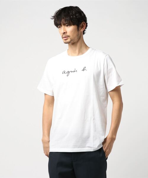 agnes b.（アニエスベー） 半袖Tシャツ 0 ホワイト メンズ : ZOZOTOWN