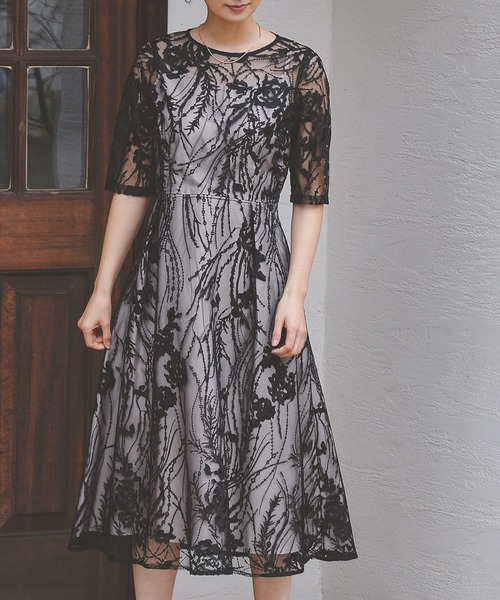 「Kana」 半袖ワンピース M グリーン レディース_画像2