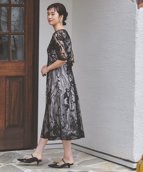 「Kana」 半袖ワンピース M グリーン レディース_画像3