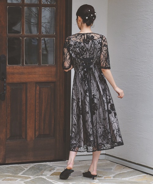 「Kana」 半袖ワンピース M グリーン レディース_画像4