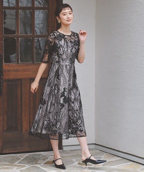 「Kana」 半袖ワンピース M グリーン レディース_画像5