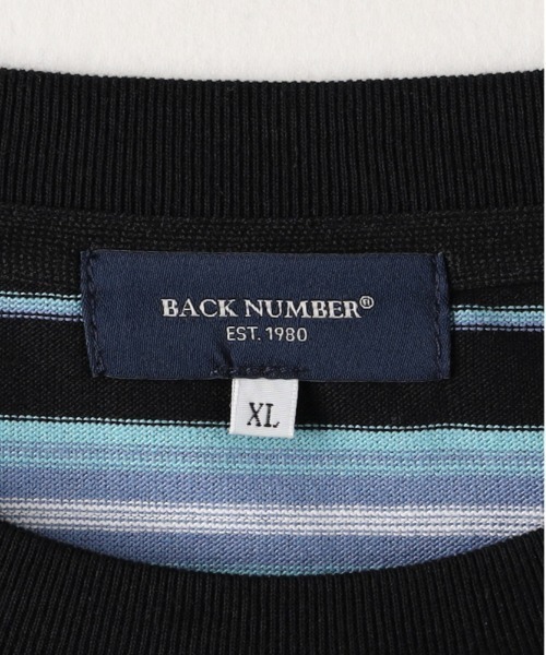 BACK NUMBER tシャツ 「BACK NUMBER」カラーボーダーロングスリーブT