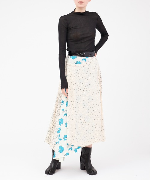 「TOGA PULLA」 フレアスカート 38 オフホワイト レディース_画像3