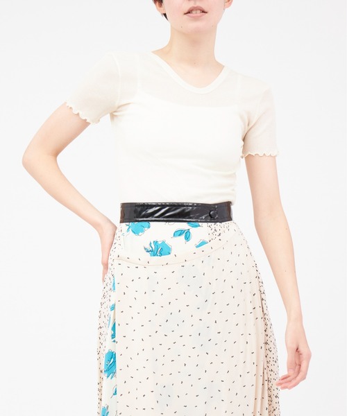 「TOGA PULLA」 フレアスカート 38 オフホワイト レディース_画像4