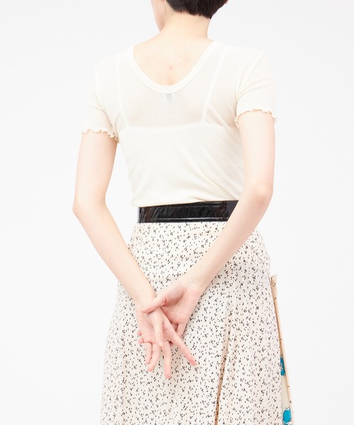 「TOGA PULLA」 フレアスカート 38 オフホワイト レディース_画像5