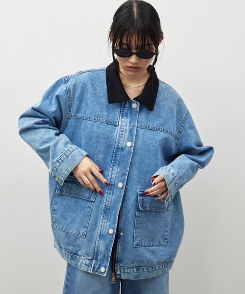 HANNE デニムジャケット gジャン デニムカバーオールジャケット