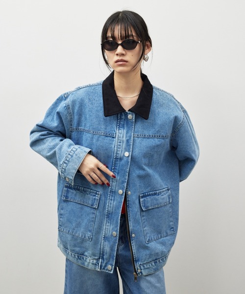 HANNE デニムジャケット gジャン デニムカバーオールジャケット