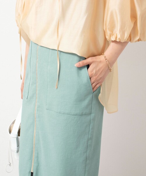 「NOLLEY'S Sophi」 タイトスカート 36 オフホワイト レディース_画像7