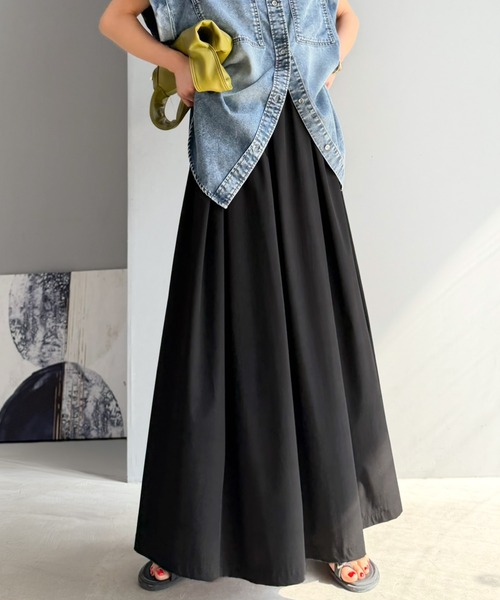 &ellecy 美品 アンドエルシー ステンドグラス ロングスカート 大聖堂 M