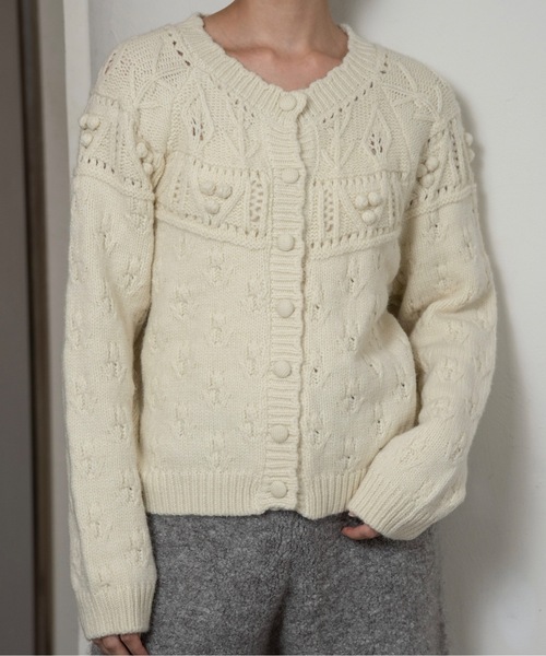 lawgy（ラウジー） カーディガン scallop collar cardigan