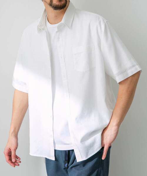 「URBAN RESEARCH Sonny Label」 半袖シャツ X-LARGE グリーン メンズ_画像4