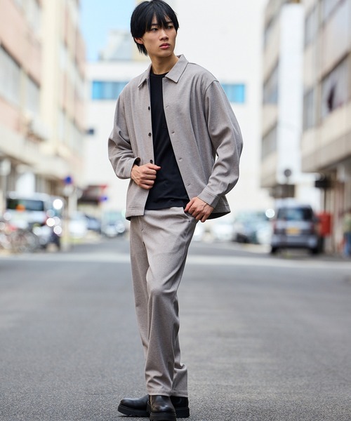 ジャケット・アウター tete シャツ 「TETE SELECTION」カルゼ起毛オーバーシャツアウター/長袖
