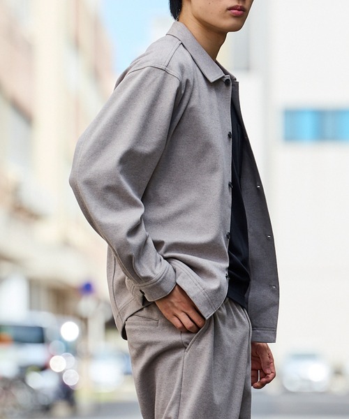 シャツ 「TETE SELECTION」カルゼ起毛オーバーシャツアウター/長袖
