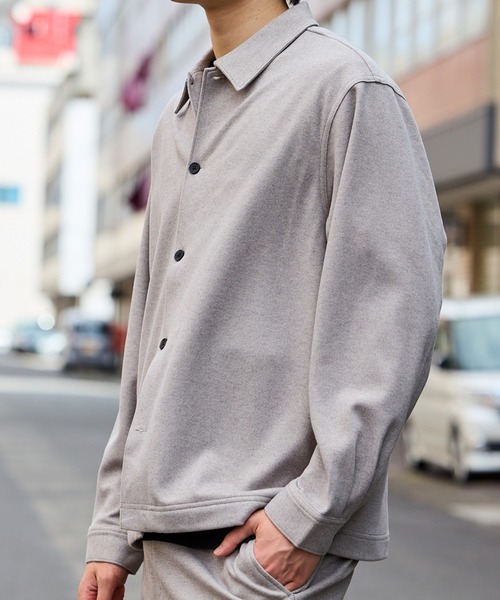 シャツ 「TETE SELECTION」カルゼ起毛オーバーシャツアウター/長袖