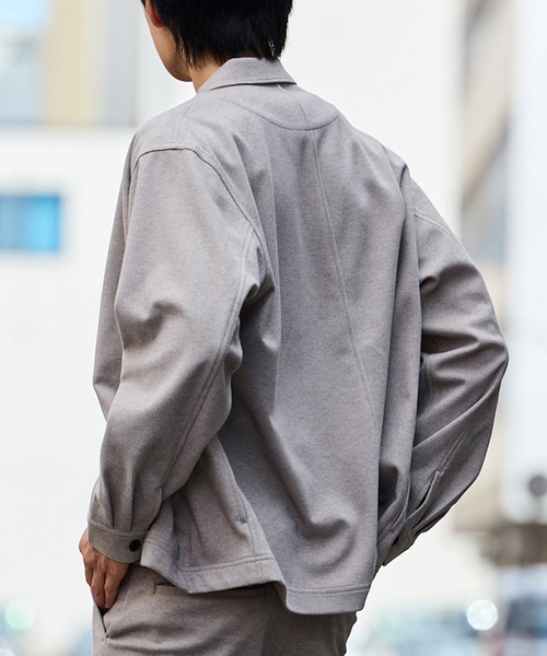 シャツ 「TETE SELECTION」カルゼ起毛オーバーシャツアウター/長袖