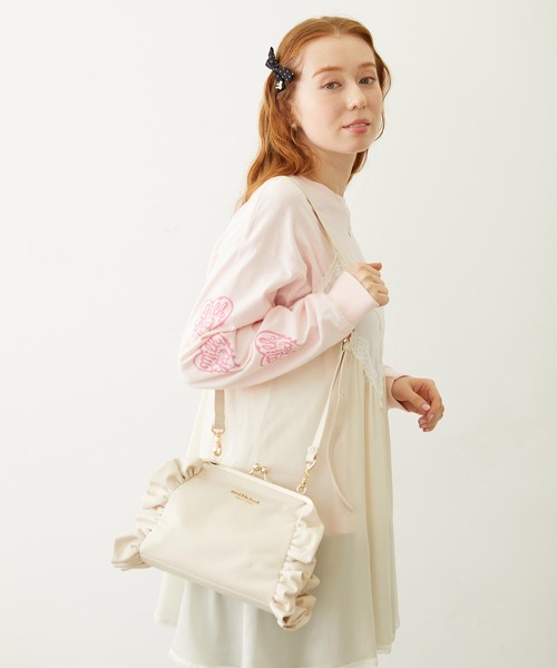 MILKFED.（ミルクフェド） ショルダーバッグ バッグ KISS LOCK RUFFLE