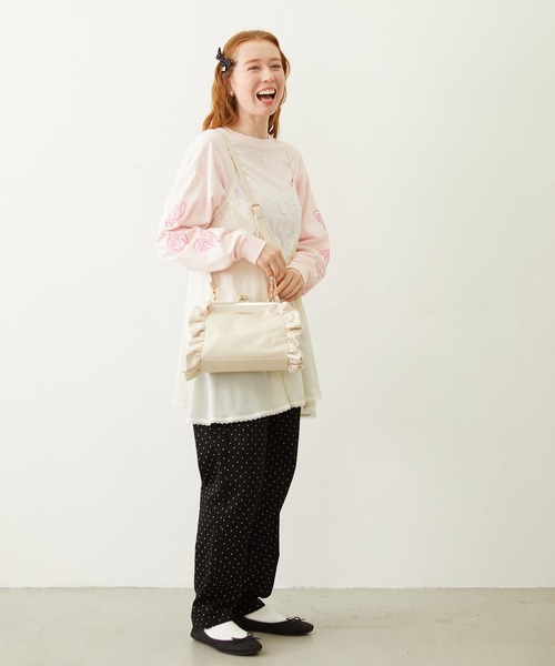 MILKFED.（ミルクフェド） ショルダーバッグ バッグ KISS LOCK RUFFLE
