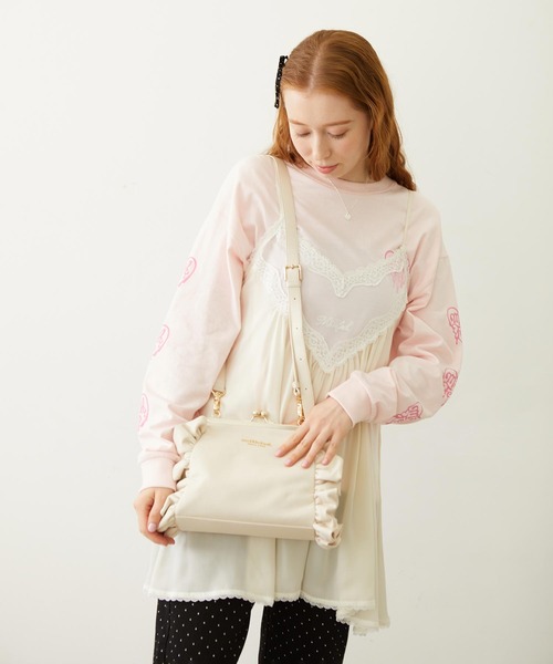 MILKFED.（ミルクフェド） ショルダーバッグ バッグ KISS LOCK RUFFLE