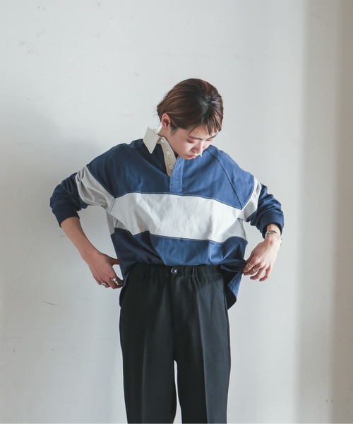 「FIL DE FER」 長袖カットソー FREE ネイビー レディース_画像9