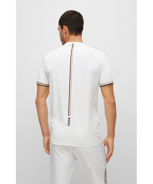 「BOSS」 半袖Tシャツ L ホワイト メンズの画像
