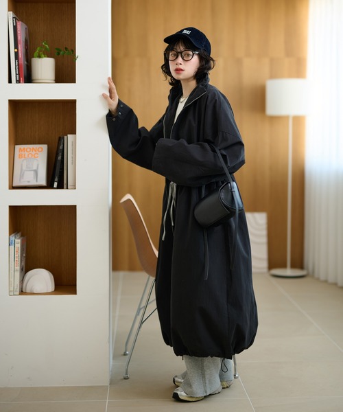 モッズコート コート double zip long mods coat /ボリュームダブル