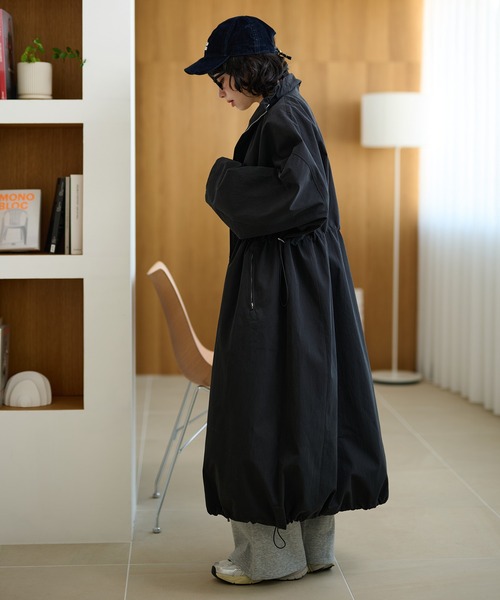 モッズコート コート double zip long mods coat /ボリュームダブル