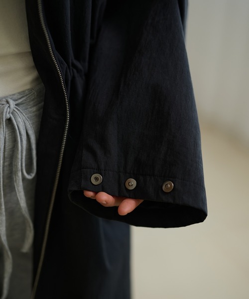 モッズコート コート double zip long mods coat /ボリュームダブル
