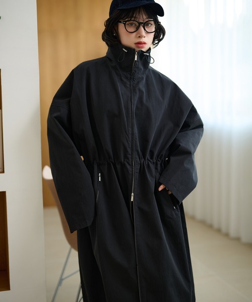 モッズコート コート double zip long mods coat /ボリュームダブル