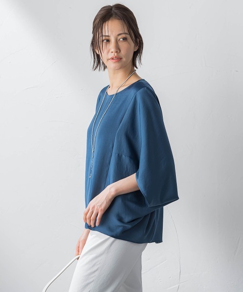 「LAUTREAMONT」 半袖ブラウス 11号 ベージュ レディース_画像6