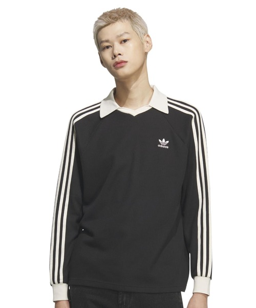 adidas（アディダス） ポロシャツ adidas WAFFLE LONG SLEEVE POLO