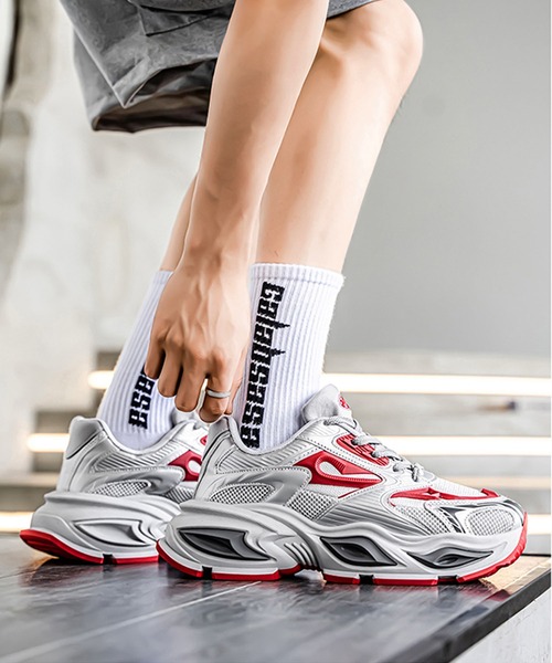 shoes365 スニーカー 厚底ダッドスニーカー メンズ : ZOZOTOWN Yahoo