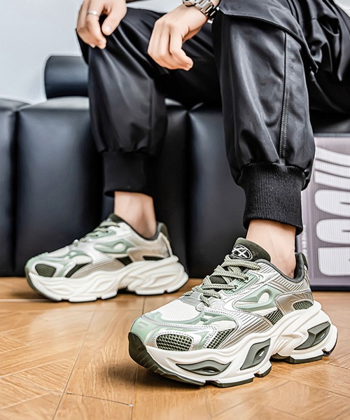 shoes365 スニーカー 厚底ダッドスニーカー メンズ : ZOZOTOWN Yahoo