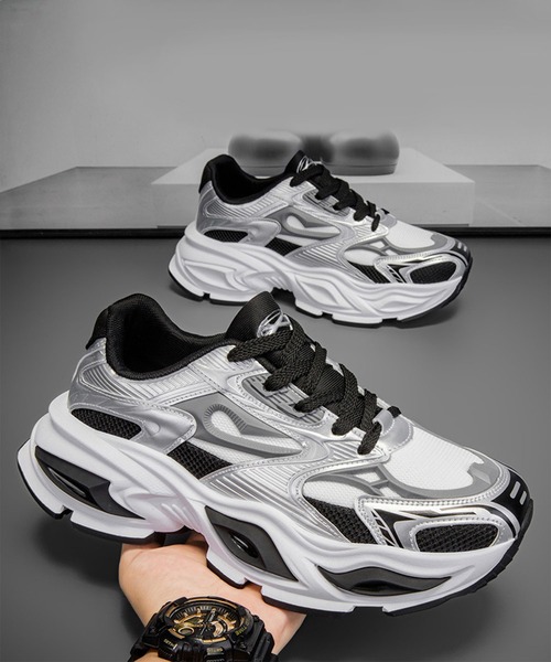 shoes365 スニーカー 厚底ダッドスニーカー メンズ : ZOZOTOWN Yahoo