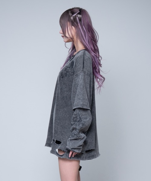 REFLEM（レフレム） tシャツ 「REFLEM/レフレム」グランジレイヤードL