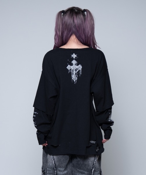 REFLEM（レフレム） tシャツ 「REFLEM/レフレム」グランジレイヤードL