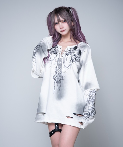 REFLEM（レフレム） tシャツ 「REFLEM/レフレム」グランジレイヤードL