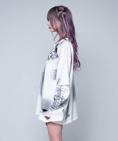 REFLEM（レフレム） tシャツ 「REFLEM/レフレム」グランジレイヤードL