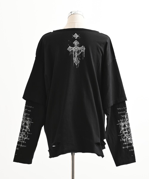 REFLEM（レフレム） tシャツ 「REFLEM/レフレム」グランジレイヤードL