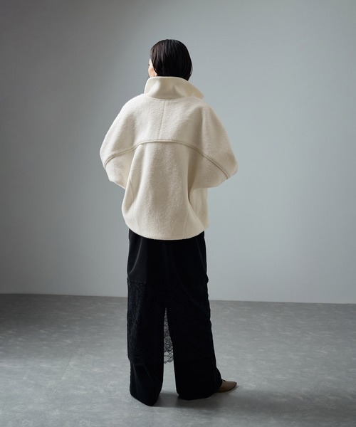 「SALON adam et rope'」 ブルゾン FREE オフホワイト レディース_画像6