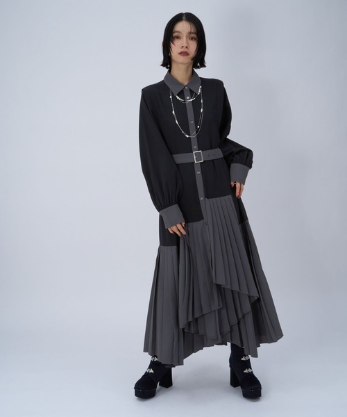 HAREプリーツイレヘムワンピース ハレ ワンピース 結婚式 卒業式 HARE（ハレ） ワンピース プリーツイレヘムワンピース : ZOZOTOWN