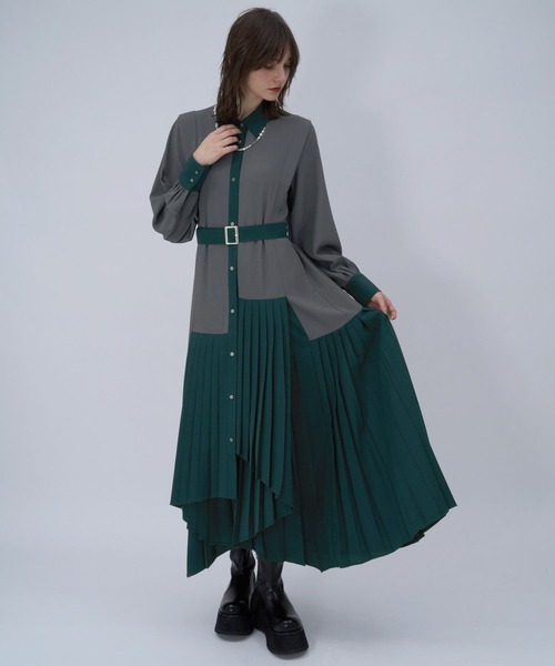 HAREプリーツイレヘムワンピース ハレ ワンピース 結婚式 卒業式 HARE（ハレ） ワンピース プリーツイレヘムワンピース : ZOZOTOWN
