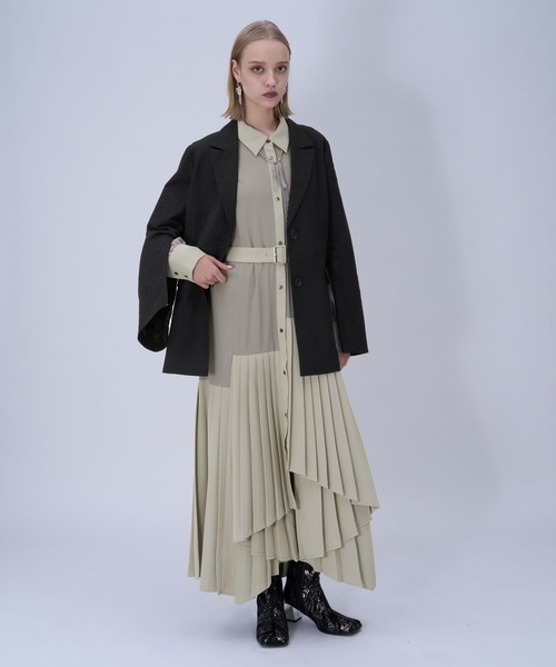 HAREプリーツイレヘムワンピース ハレ ワンピース 結婚式 卒業式 HARE（ハレ） ワンピース プリーツイレヘムワンピース : ZOZOTOWN