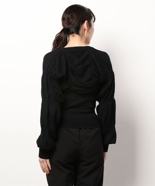 「EMODA」 ニットボレロ FREE ブラック レディース_画像5