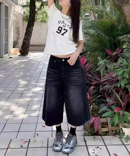 [MEMECLE] Denim брюки M черный женский 