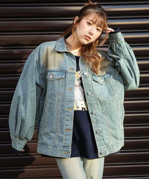 デニムジャケット gジャン 「オーバーサイズシルエット」デニム