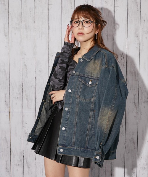 デニムジャケット gジャン 「オーバーサイズシルエット」デニム