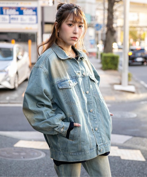デニムジャケット gジャン 「オーバーサイズシルエット」デニム